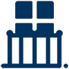 a blue box with boxes in it